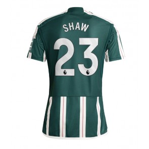 Manchester United Luke Shaw #23 Replika Udebanetrøje 2023-24 Kortærmet